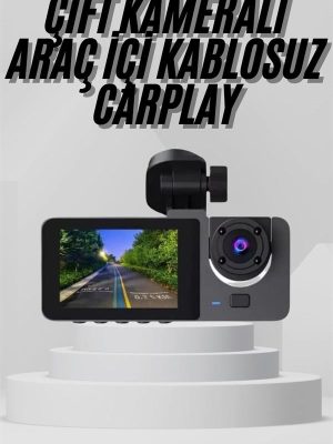 Yol Kayıt Araç Kamerası HD DVR 3 Kameralı 2.0in Ekranlı Ön İç Arka